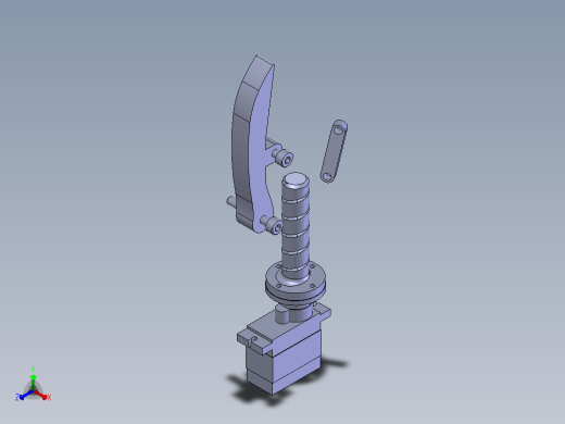 三爪夹持器正等轴测缩略图