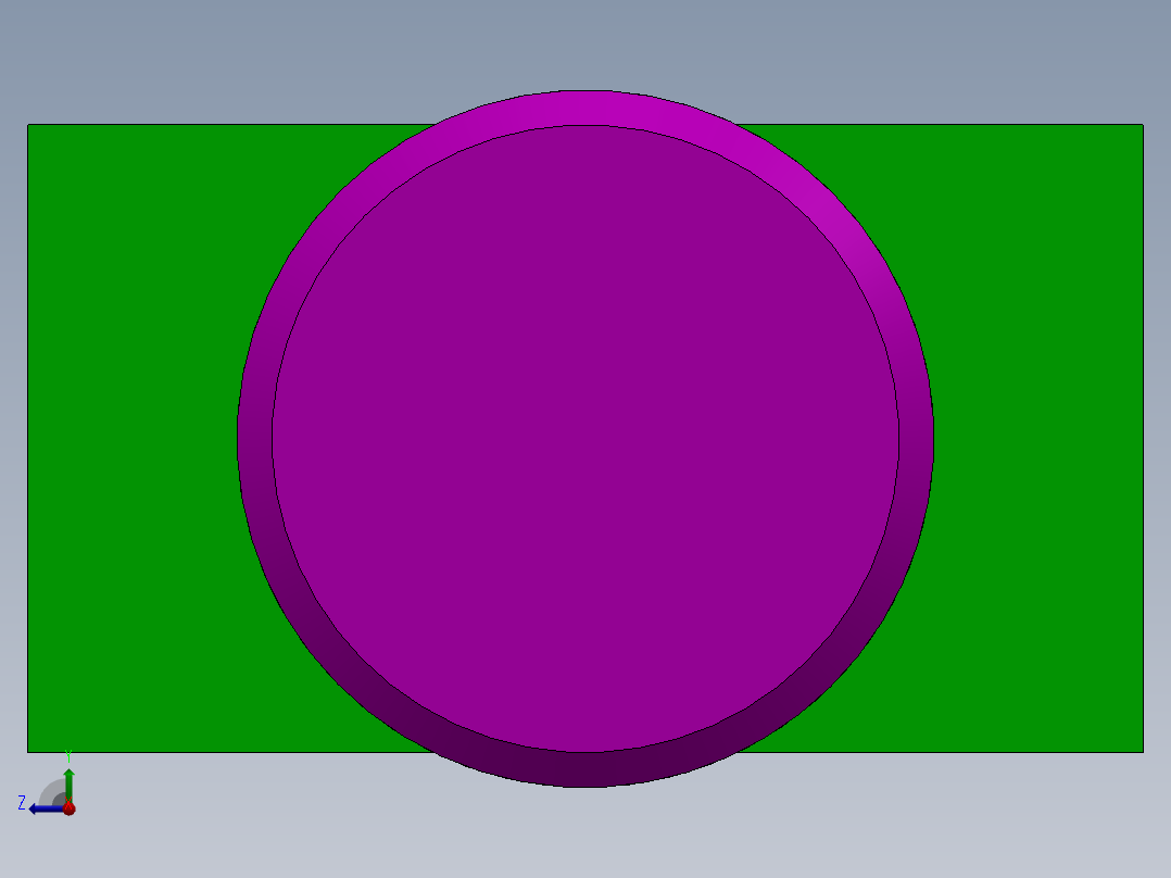 带阀门连接的管道右视图