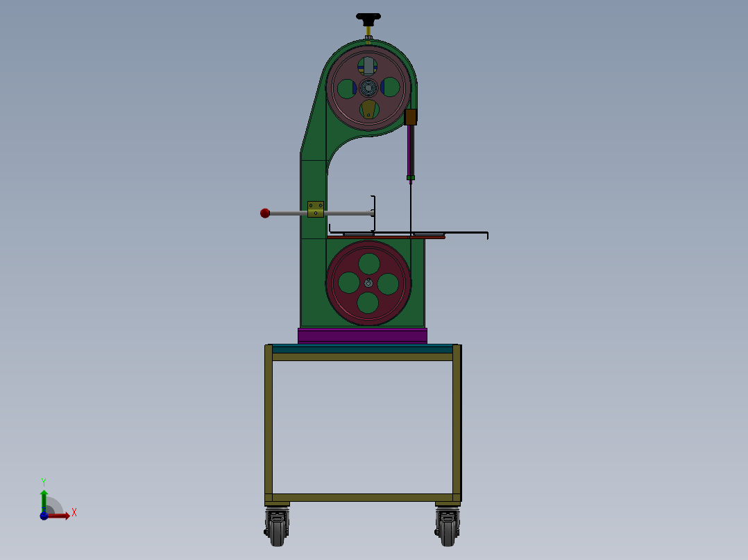 全自动家用锯骨机冻牛肉锯切机前视图