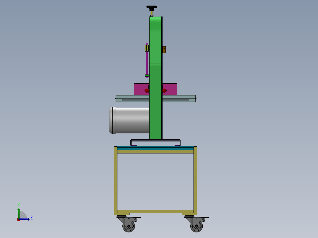 全自动家用锯骨机冻牛肉锯切机左视图