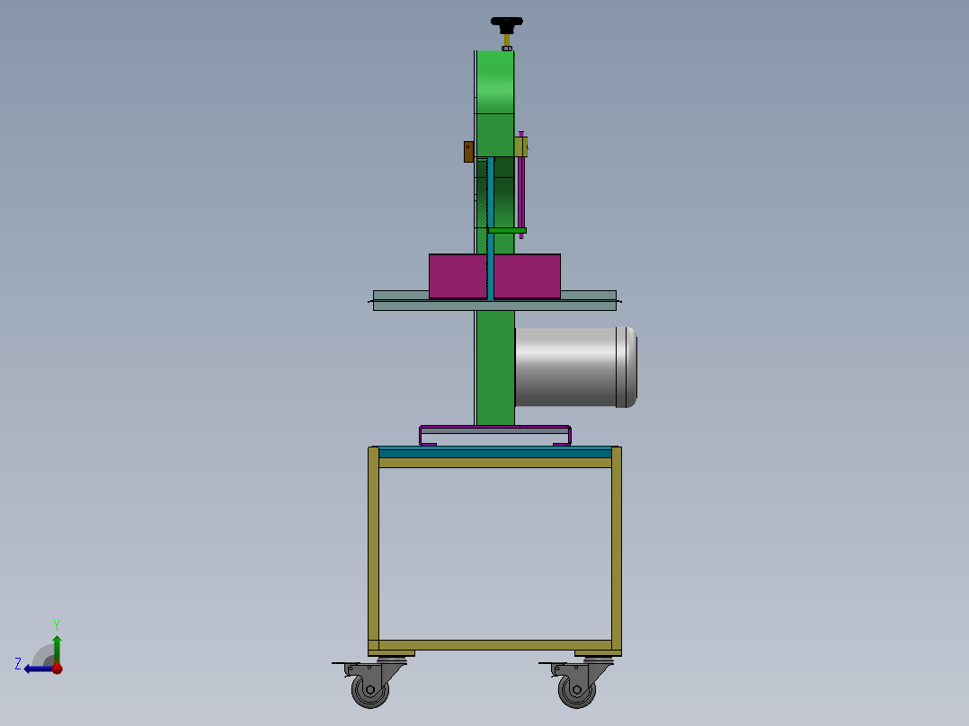 全自动家用锯骨机冻牛肉锯切机右视图
