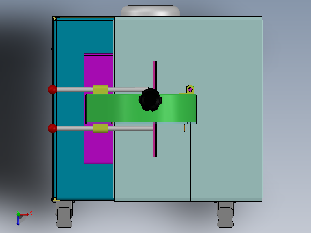 全自动家用锯骨机冻牛肉锯切机俯视图