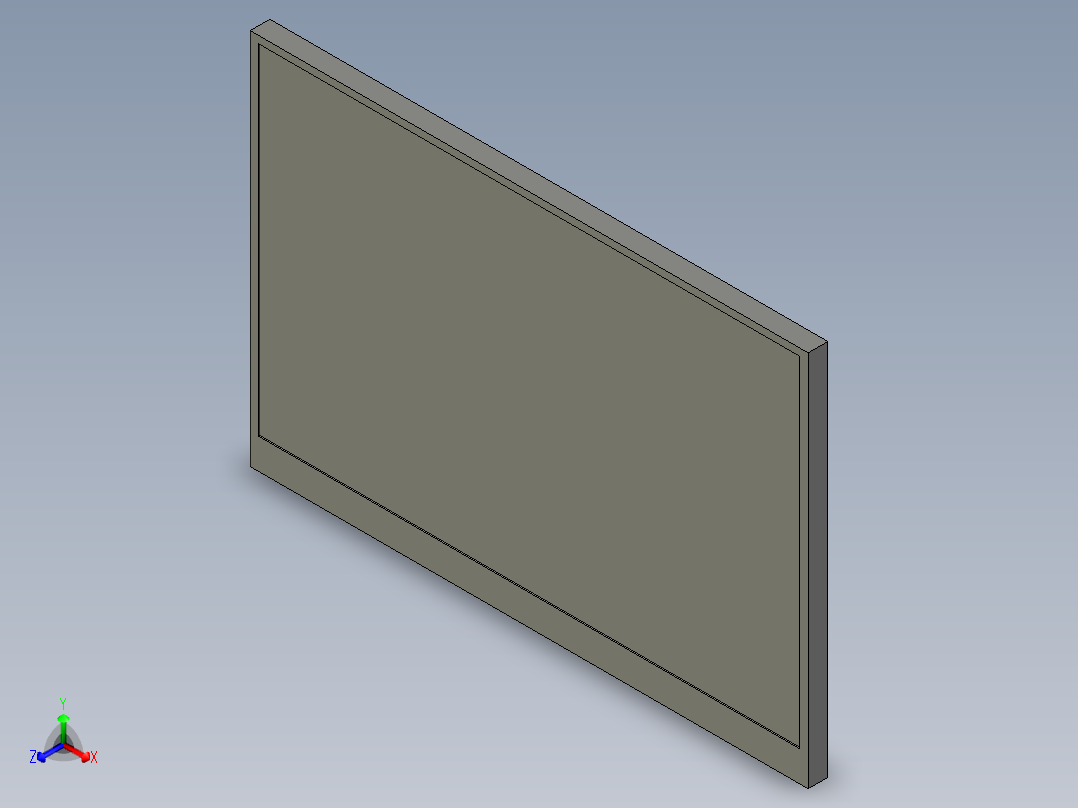 便携式显示器屏幕BX10T-11正等轴测图