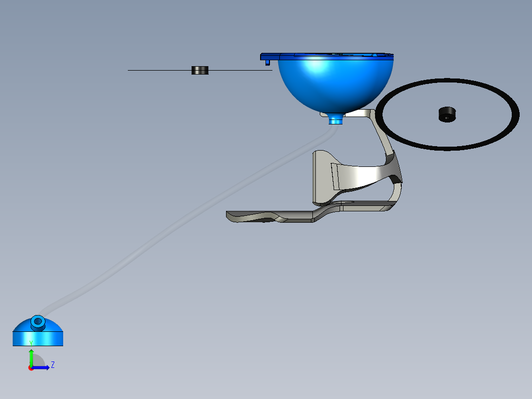 LifeLine四轴无人机3D图纸左视图