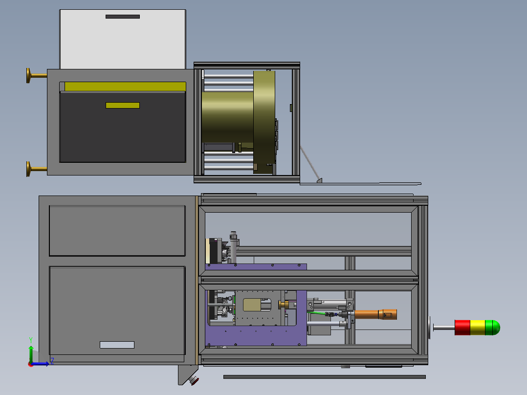 转盘式自动上料锁螺丝机 sw16左视图