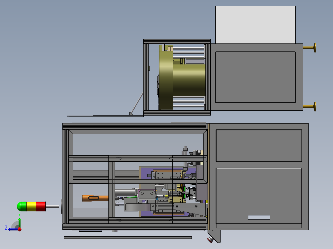 转盘式自动上料锁螺丝机 sw16右视图