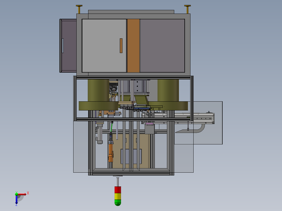 转盘式自动上料锁螺丝机 sw16俯视图