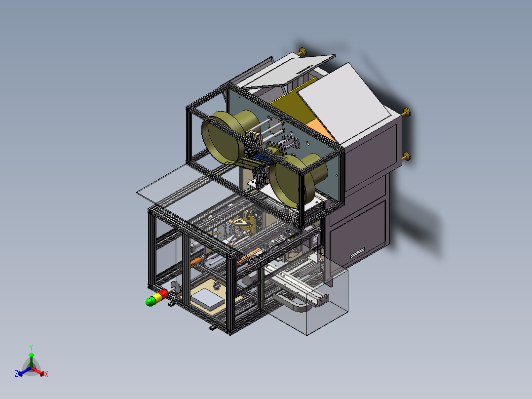转盘式自动上料锁螺丝机 sw16正等轴测图
