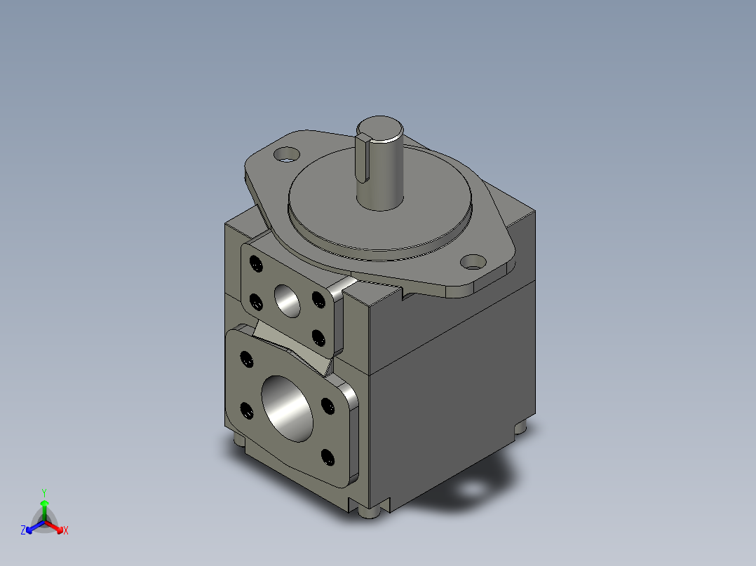 YB-E叶片泵-30V单泵YB-E125LAA主视图