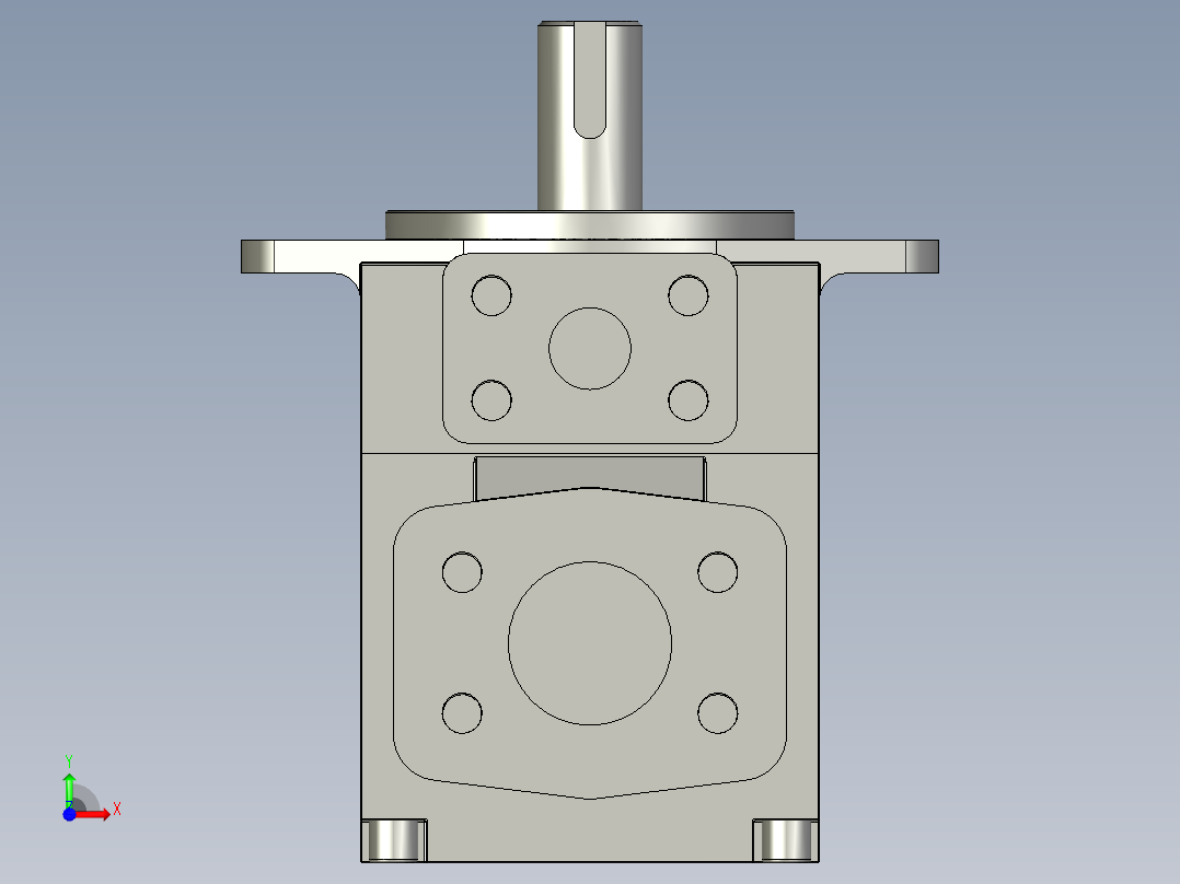 YB-E叶片泵-30V单泵YB-E125LAA前视图