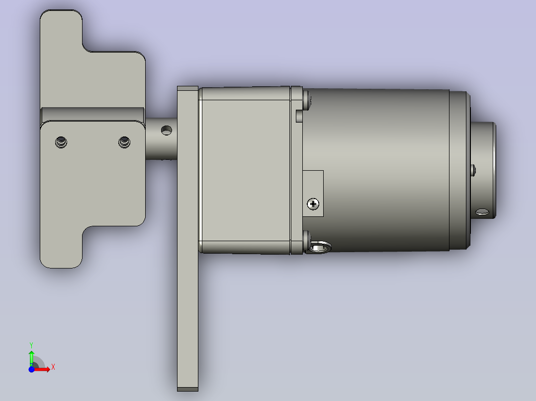 中节离心机拨料组件前视图