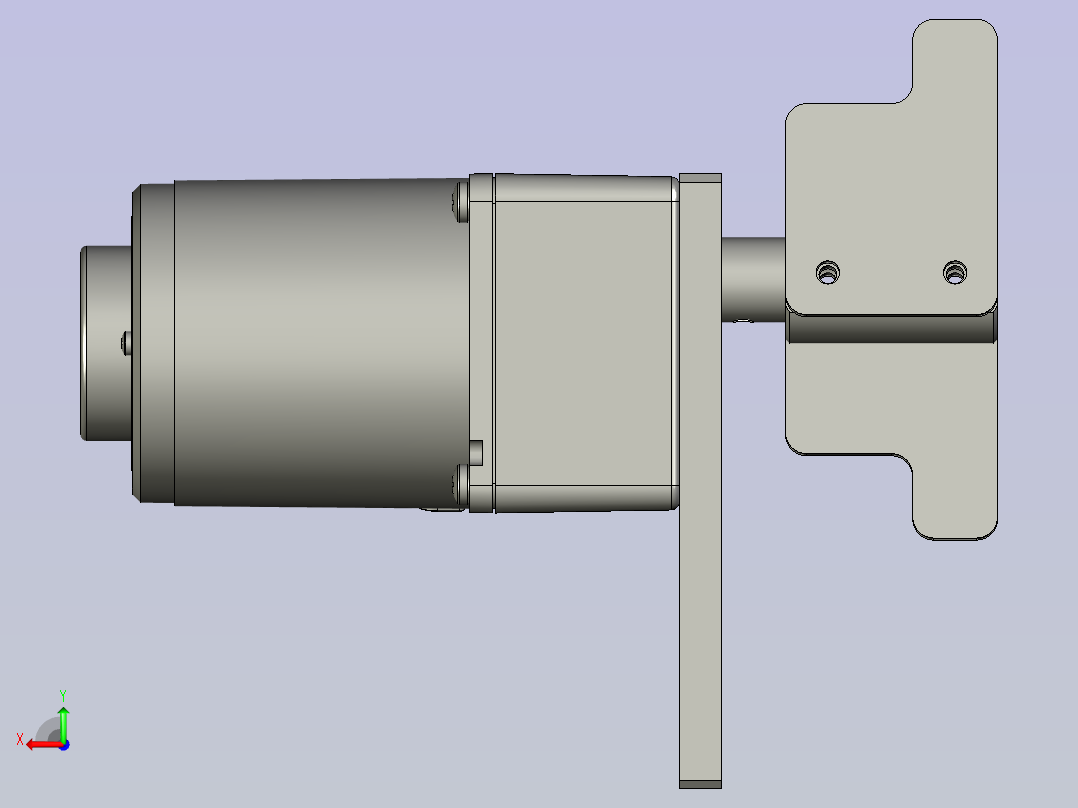 中节离心机拨料组件后视图