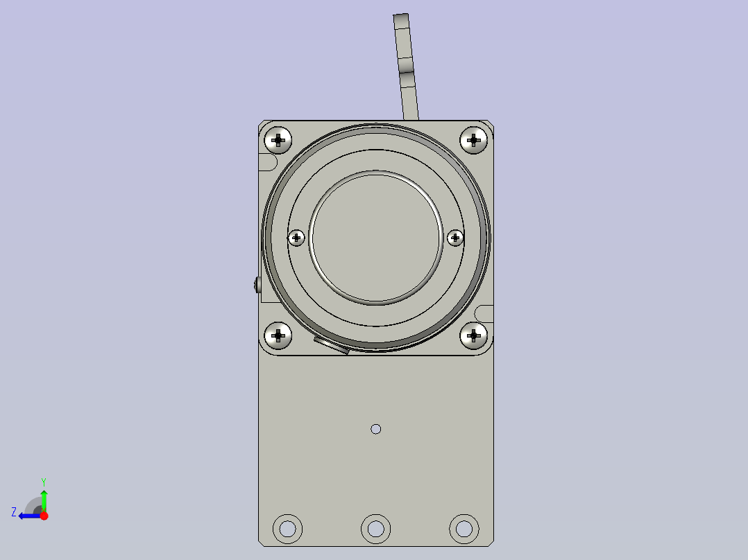 中节离心机拨料组件右视图