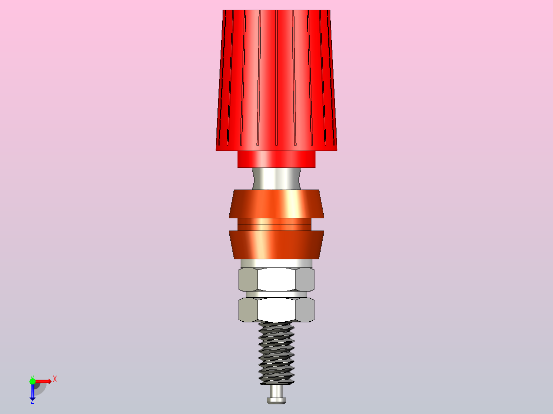 双输入端子板俯视图