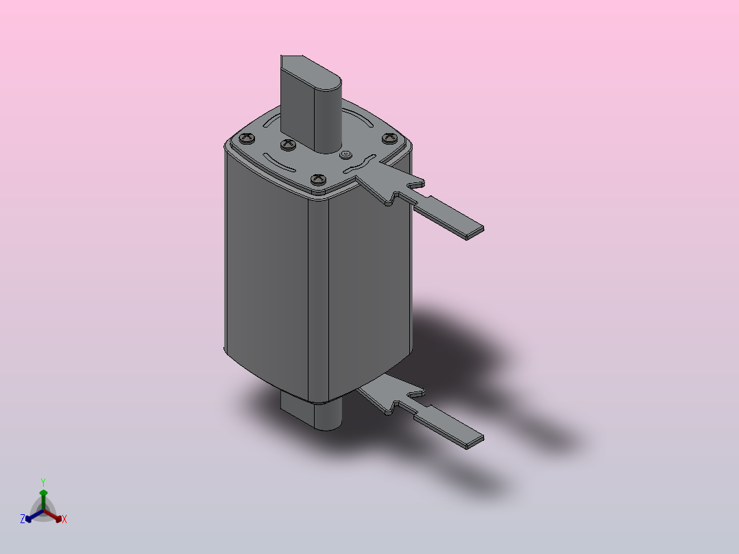NGTC00-100A 160A快速熔断器[NGTC00]正等轴测图