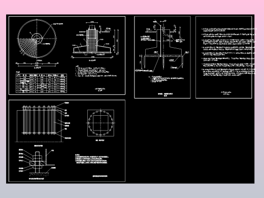 40米升降高杆灯基础图