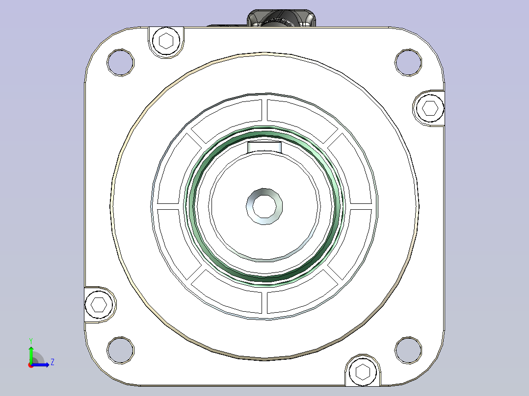JSCC精研伺服减速电机 130mht12左视图