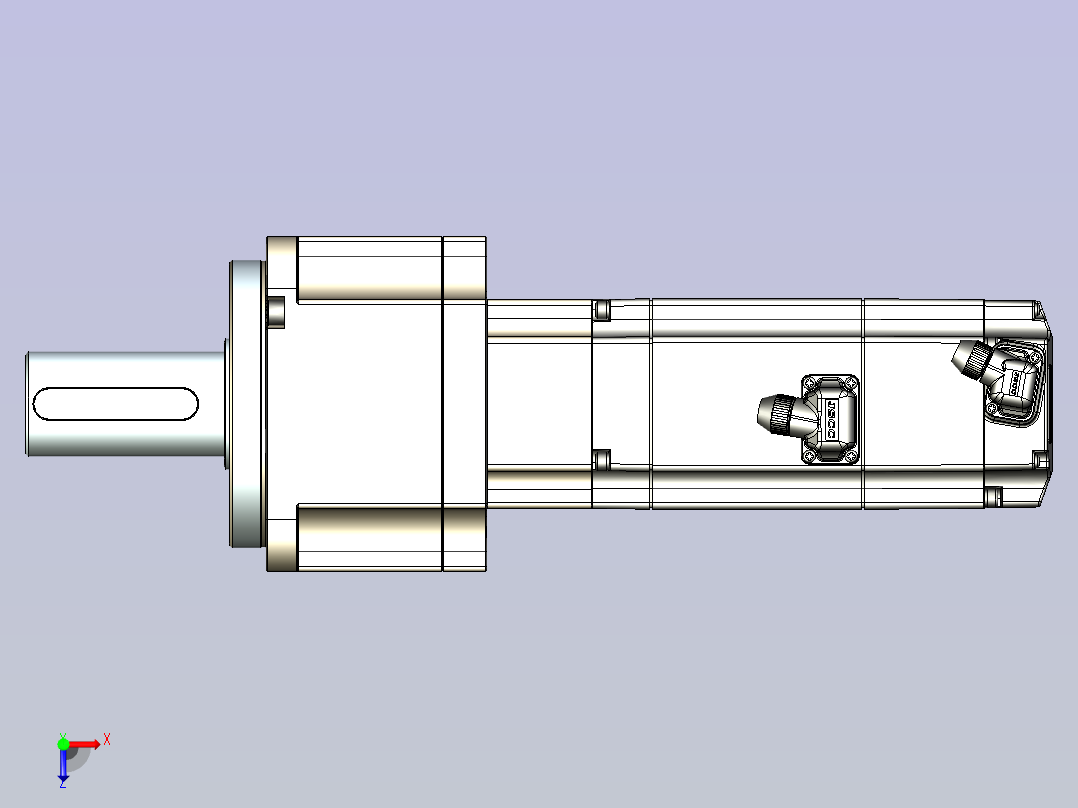 JSCC精研伺服减速电机 130mht12俯视图
