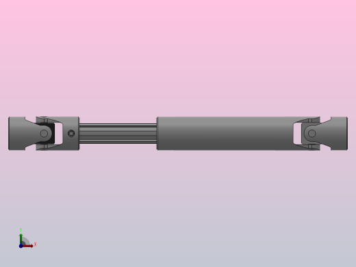 万向联轴器WSP4-PB-Y22-Y22-470／710WSP型可伸缩小型十字轴万向联轴器前视缩略图