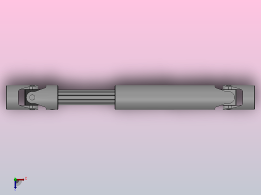 万向联轴器WSP4-PB-Y22-Y22-470／710WSP型可伸缩小型十字轴万向联轴器俯视缩略图