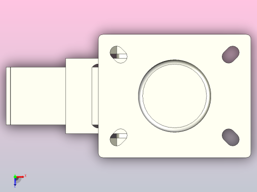 中重载型(200kg)万向双刹型脚轮[CAEL100-PB]俯视缩略图