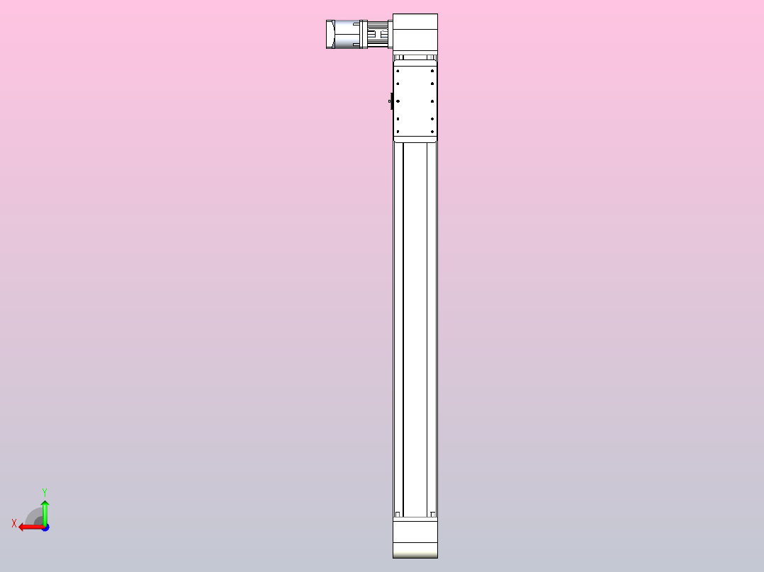 带式直线轴半闭式TPA-ONB-140-256-L1150-DR-J90-N3后视图