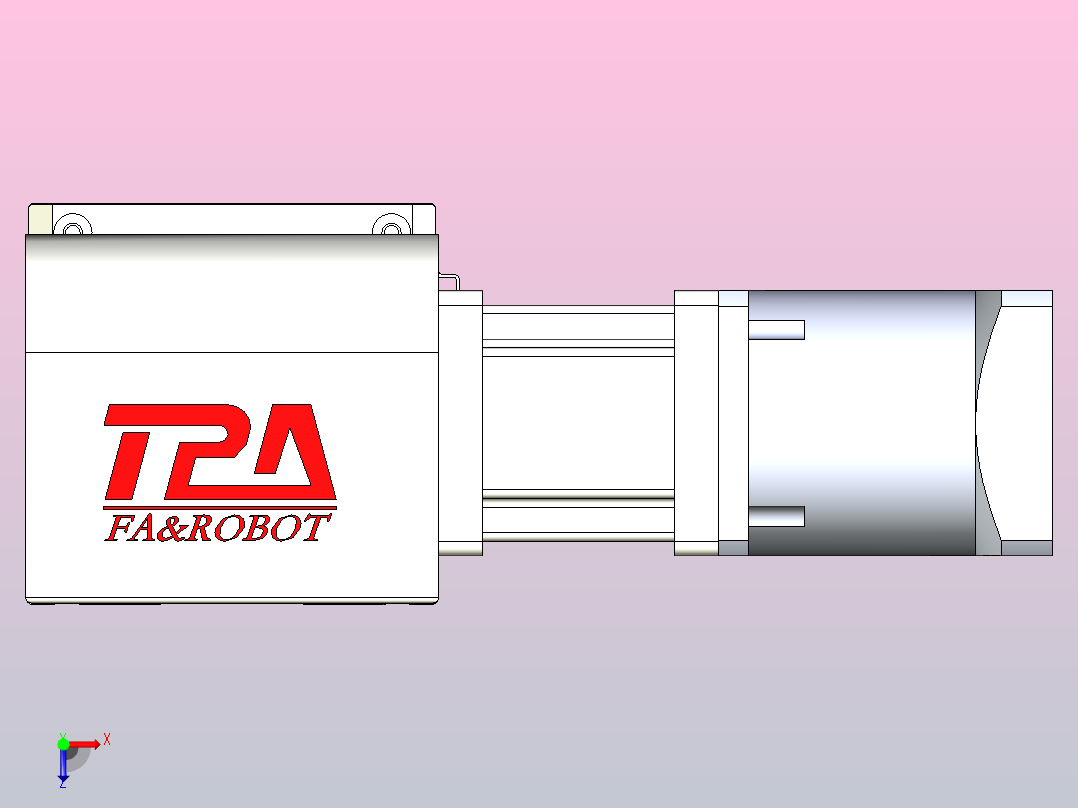 带式直线轴半闭式TPA-ONB-140-256-L1150-DR-J90-N3俯视图