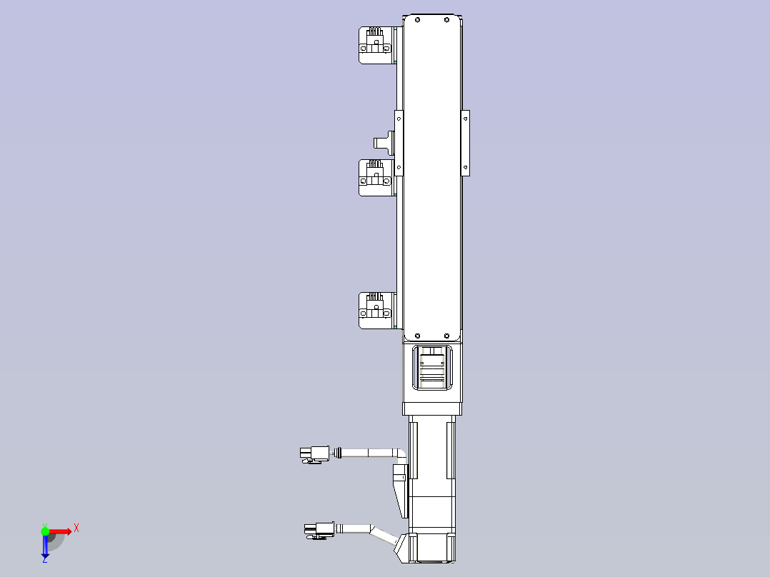 kk50-250A1-F0带MSMD012G1B电机俯视图