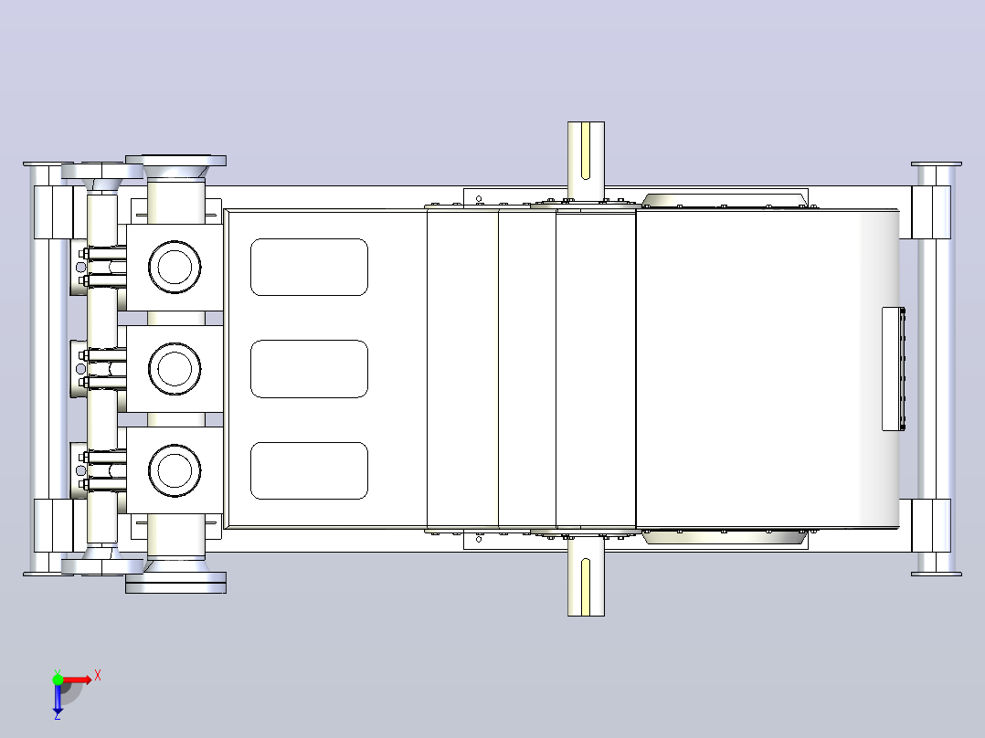 大陆 Emsco F500 泥浆泵俯视图