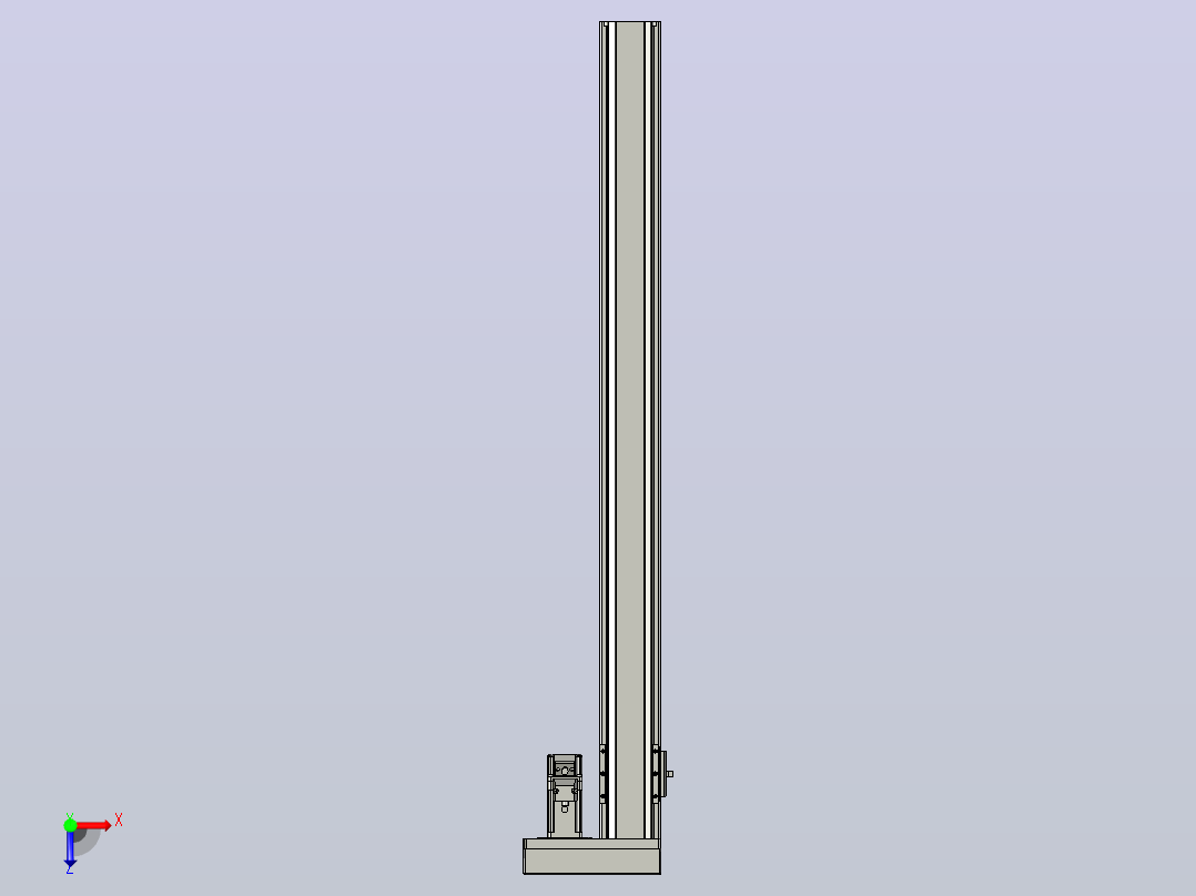 日规模组半封闭丝杆TPA-HNR-65S-1610C-L750-ML-C-P10-N3俯视图