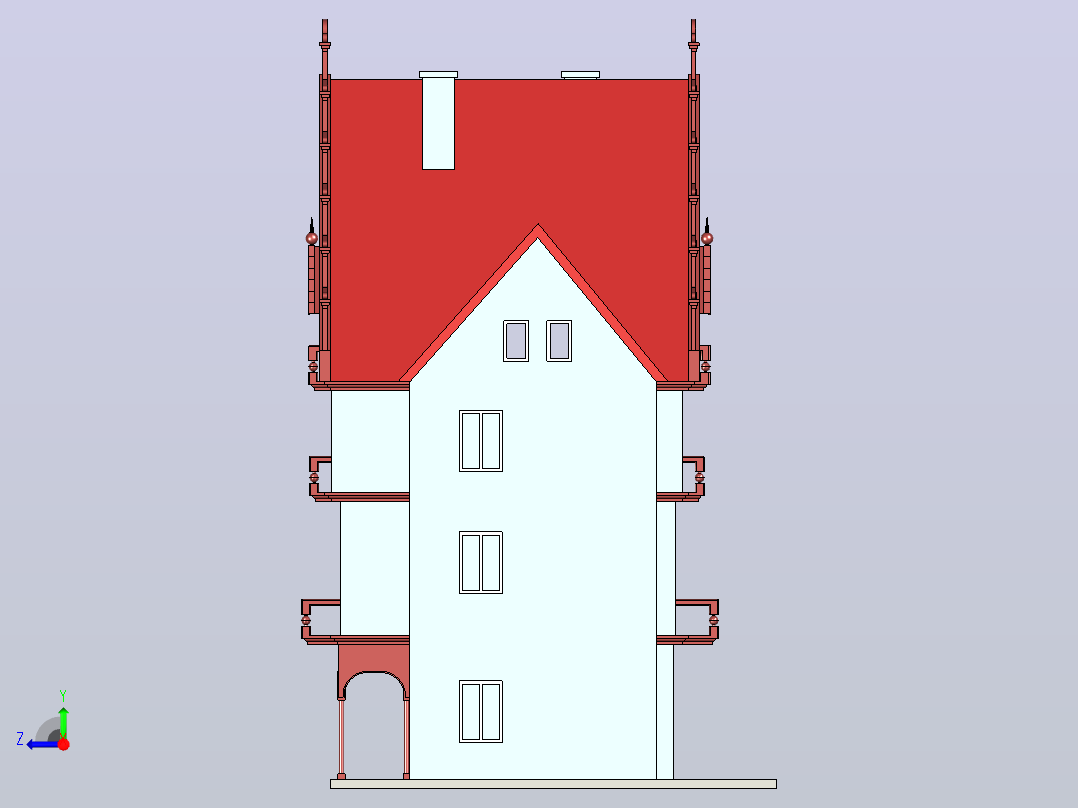 住宅模型11右视图