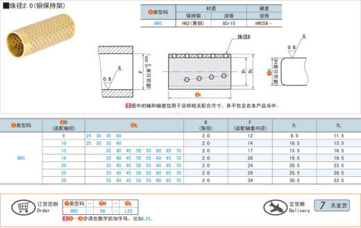 滚珠衬套-珠径2.0@BRC缩略图