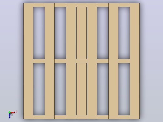 ISO木制公制托盘120x120 (1200x1200)俯视缩略图