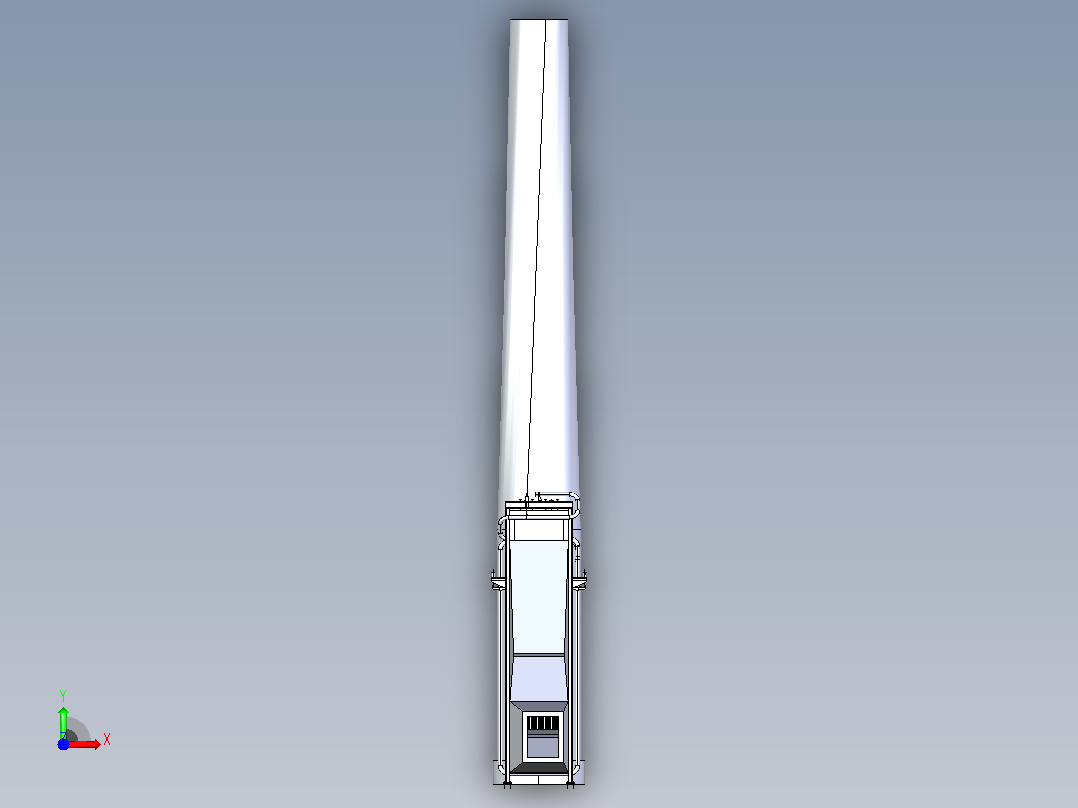 HRSG 余热回收蒸汽发生器组件前视图