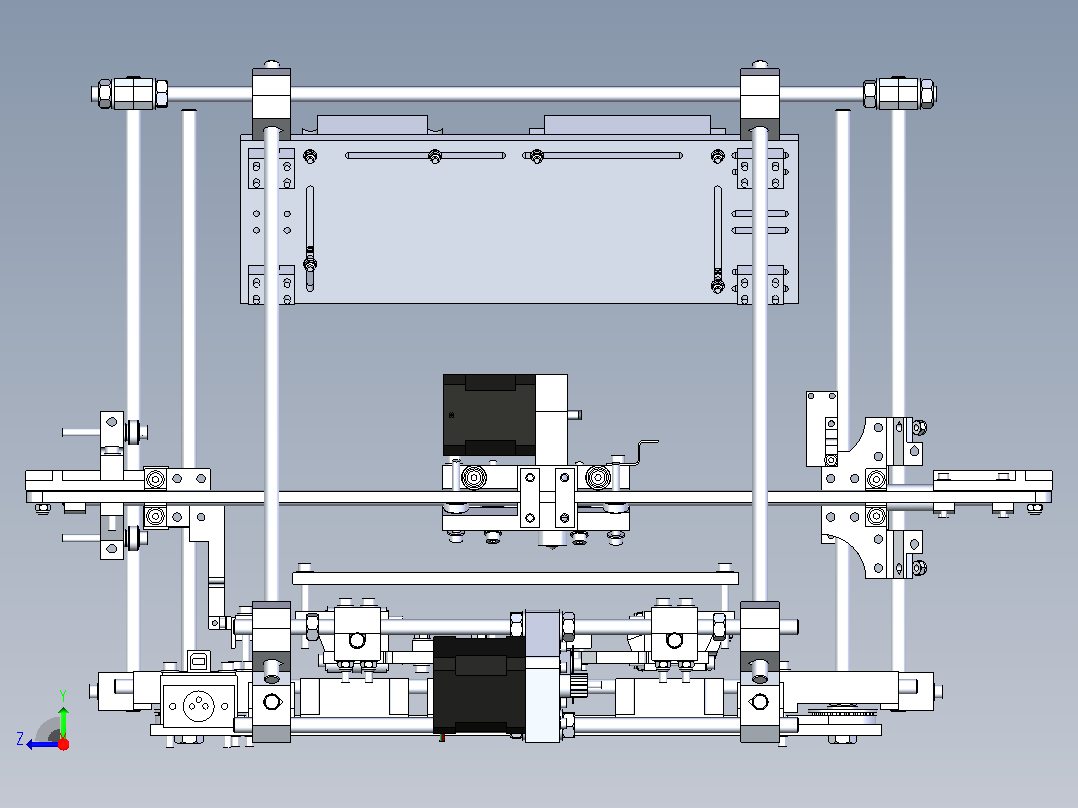 3D立体打印机（SW模型）右视图