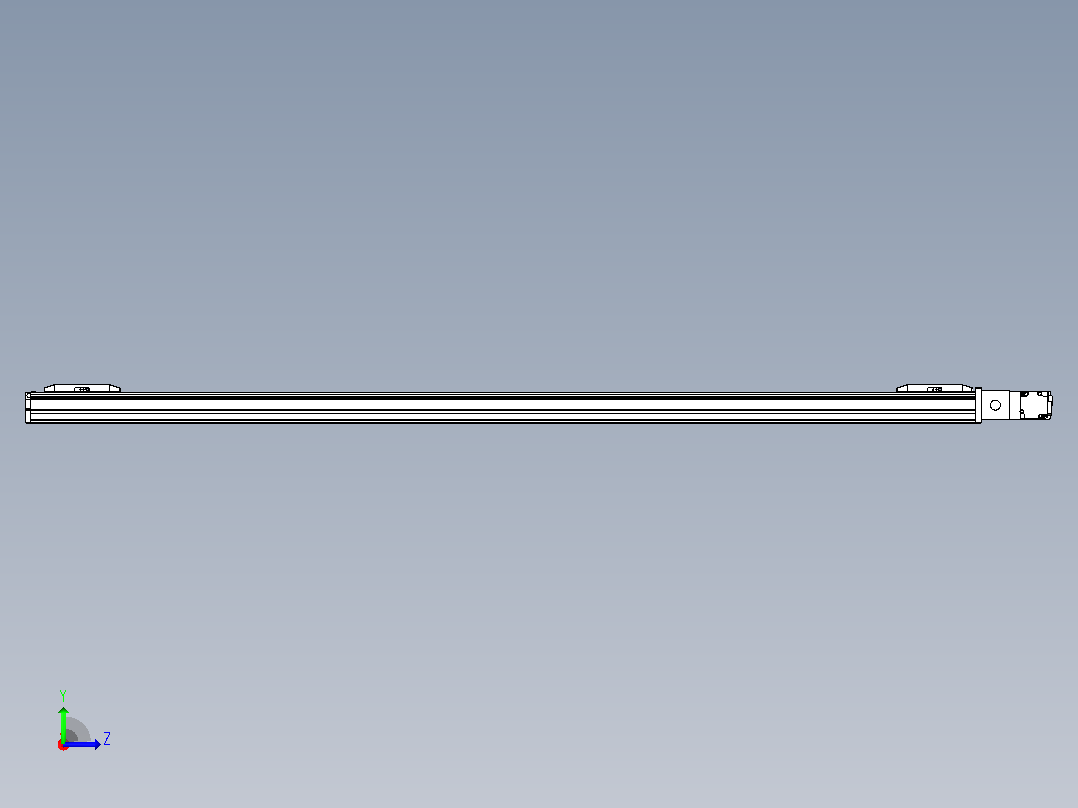 皮带直线轴双滑块型TPA-GCBS-50-P42-L575-QR-M10-N3左视图