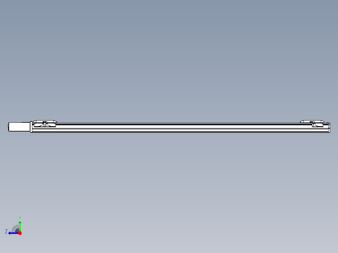 皮带直线轴双滑块型TPA-GCBS-50-P42-L575-QR-M10-N3右视图