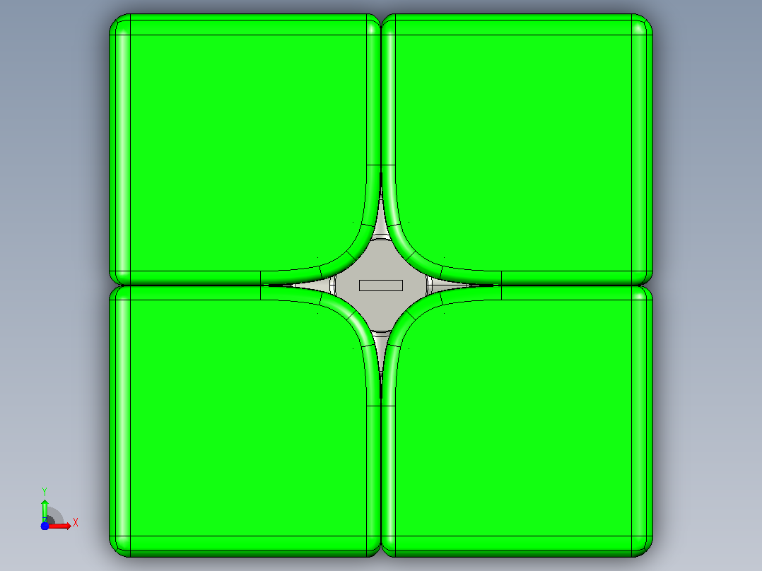 2X2速度立方体前视图