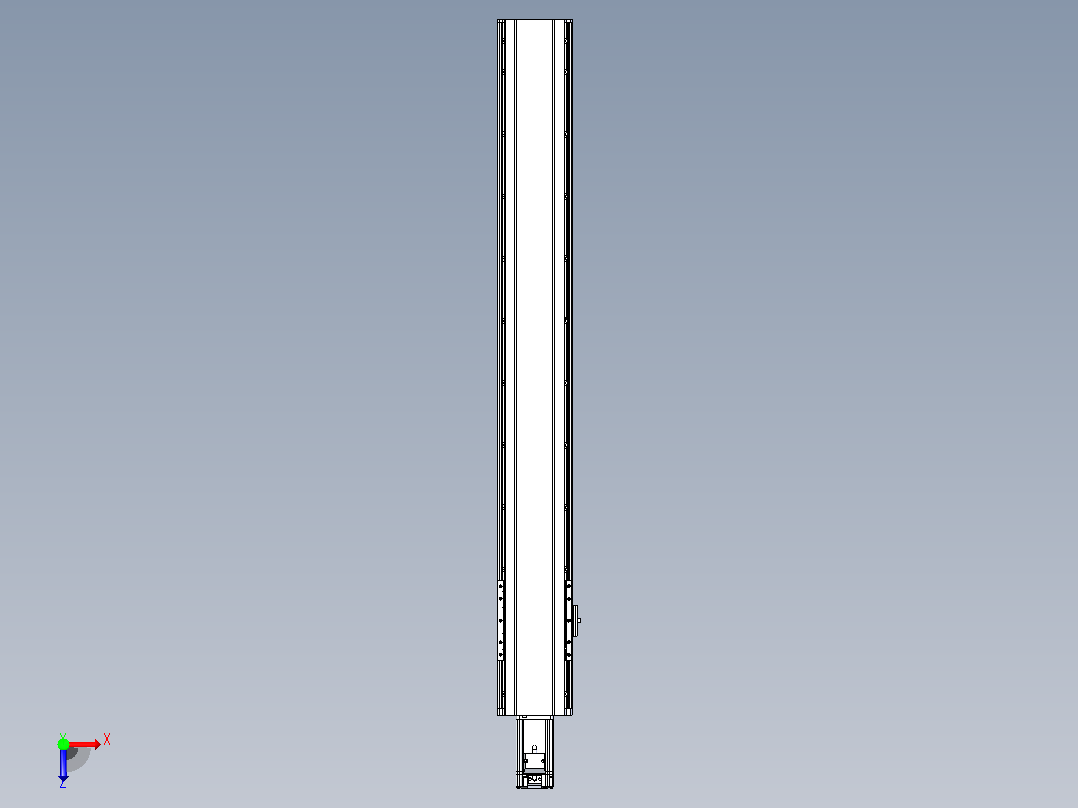 日规模组半封闭丝杆TPA-HNR-120D-1610C-L850-M-C-P40-N3俯视图