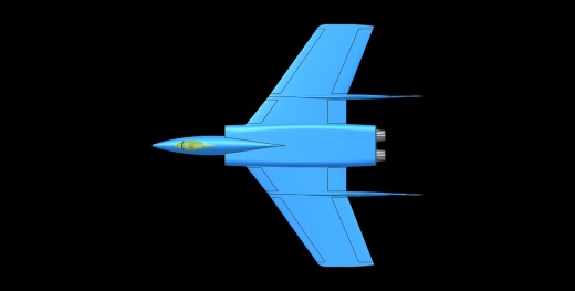 沃特F7U-3弯刀飞机实体装配模型(Alibre)缩略图