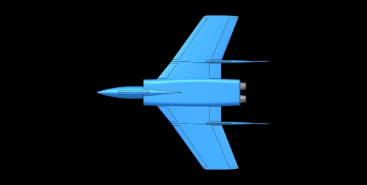 沃特F7U-3弯刀飞机实体装配模型(Alibre)缩略图