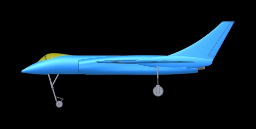 沃特F7U-3弯刀飞机实体装配模型(Alibre)缩略图