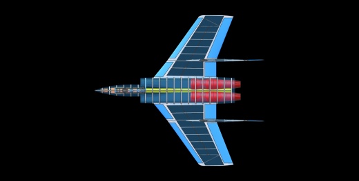 沃特F7U-3弯刀飞机实体装配模型(Alibre)缩略图