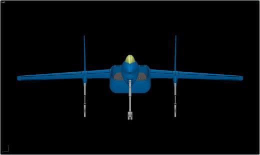 沃特F7U-3弯刀飞机实体装配模型(Alibre)缩略图