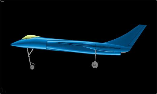沃特F7U-3弯刀飞机实体装配模型(Alibre)缩略图