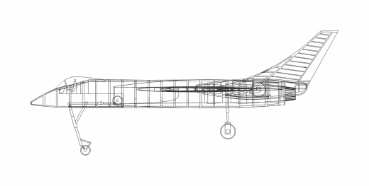 沃特F7U-3弯刀飞机实体装配模型(Alibre)缩略图
