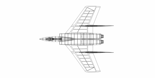 沃特F7U-3弯刀飞机实体装配模型(Alibre)缩略图