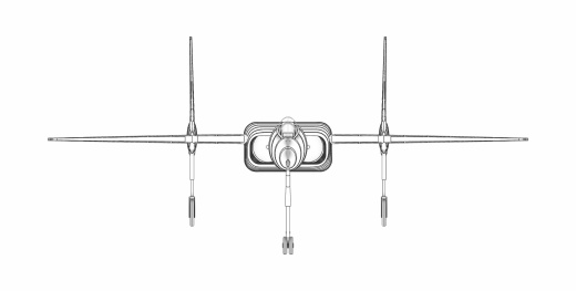 沃特F7U-3弯刀飞机实体装配模型(Alibre)缩略图