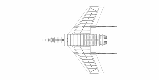 沃特F7U-3弯刀飞机实体装配模型(Alibre)缩略图