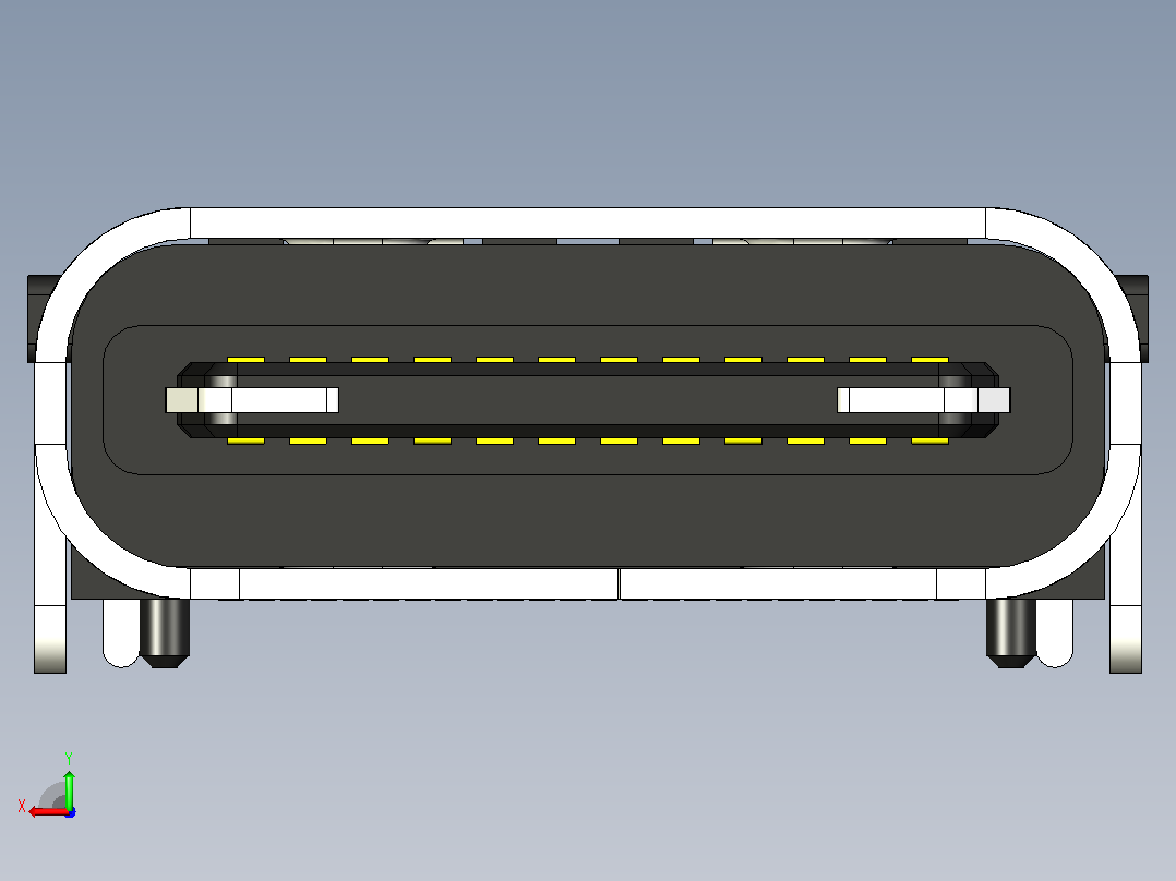USB类型C smd 24 p 16后视图